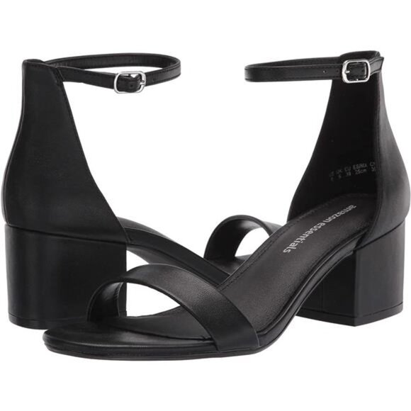 Women\'s Two Strap Heeled Sandal